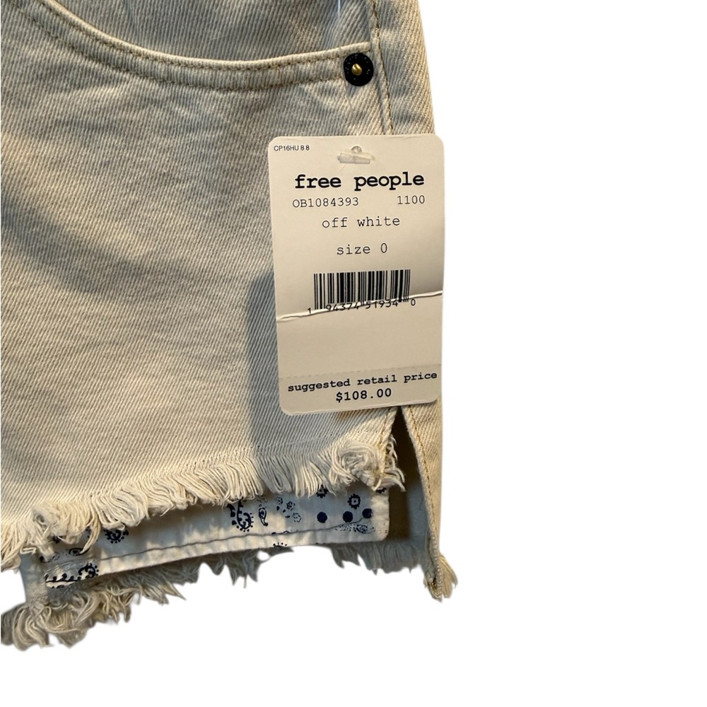 Free People We The Free NWT Women’s Sunkissed Overalls Off White Size: 0 - Picture 6 of 8
